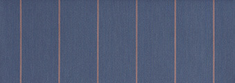 Toile pour store banne 6 x 4 m - Tissu acrylique Dickson Blanc cassé/Bleu  canard C033 - Rentoilage sur-mesure store de terrasse extérieur